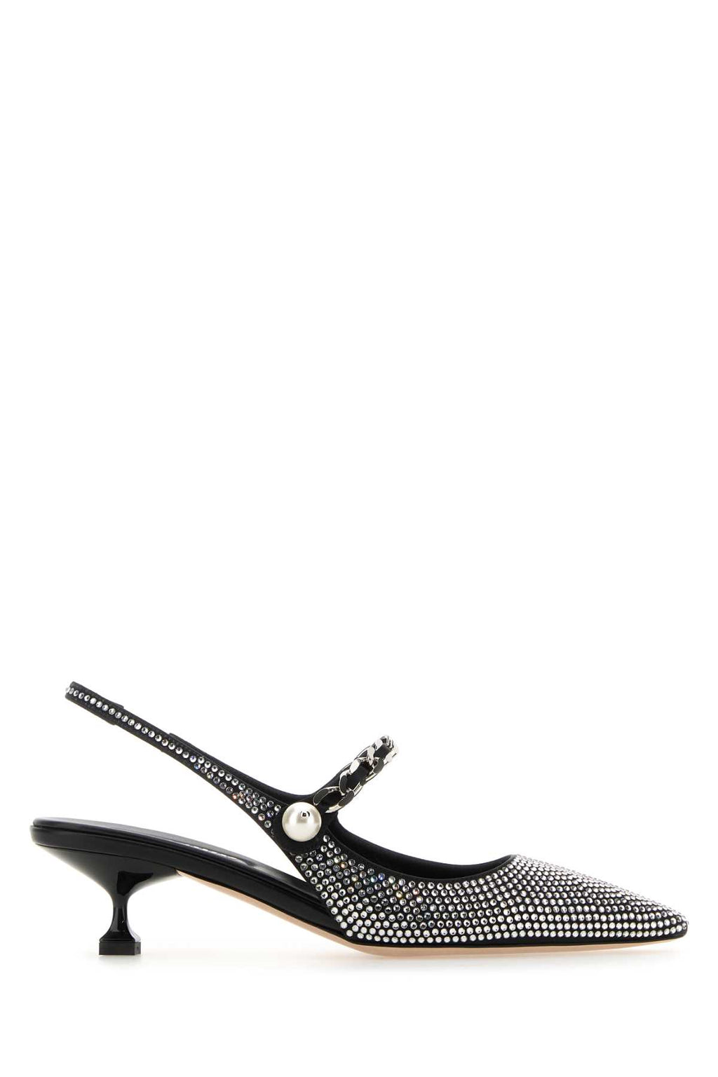 MIU MIU SCARPE CON TACCO For Women Exterior: 100% Fabric Interior: 100% Leather Sole: Leather