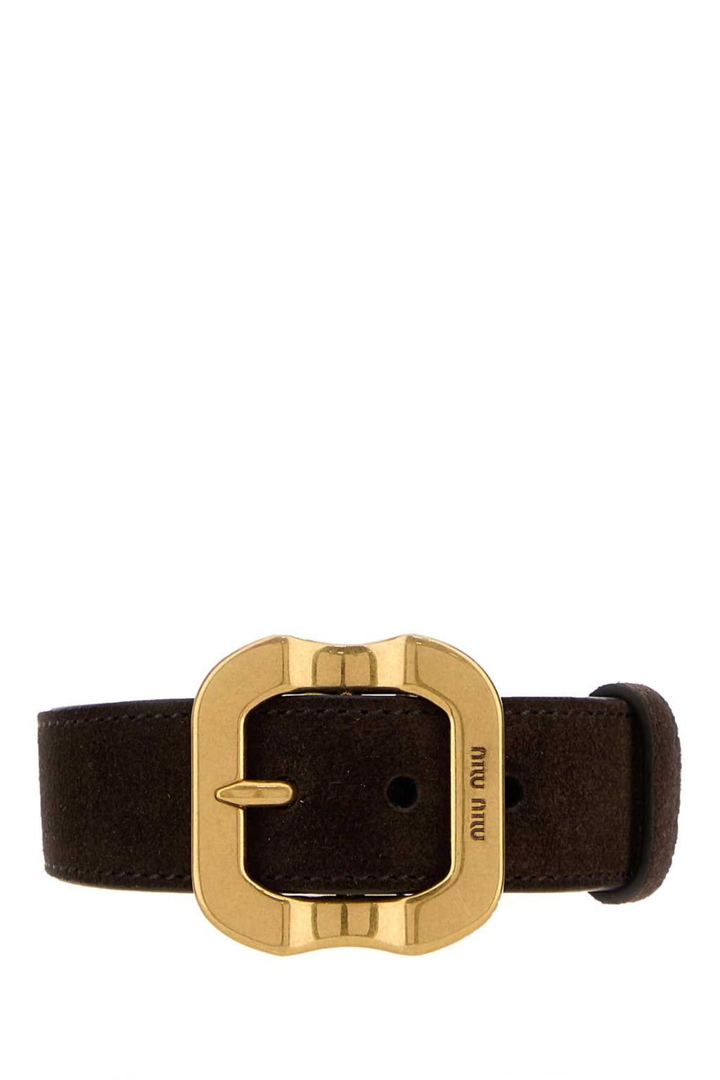 MIU MIU FASHION JEWELRY For Women Exterior: 100% Suede Finishing color: Antiqued golden metal