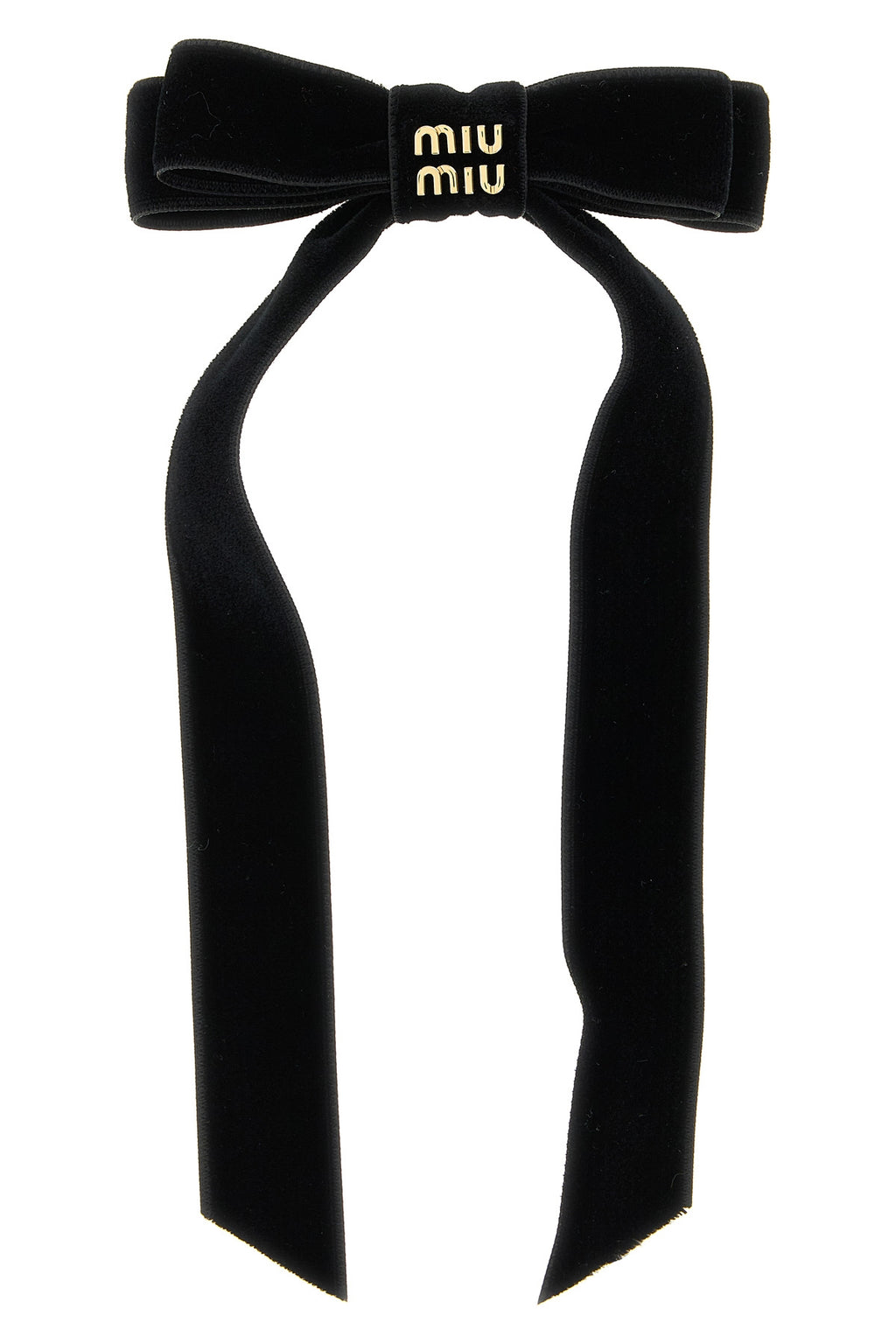 MIU MIU Velvet hair clip For Women 100% brass