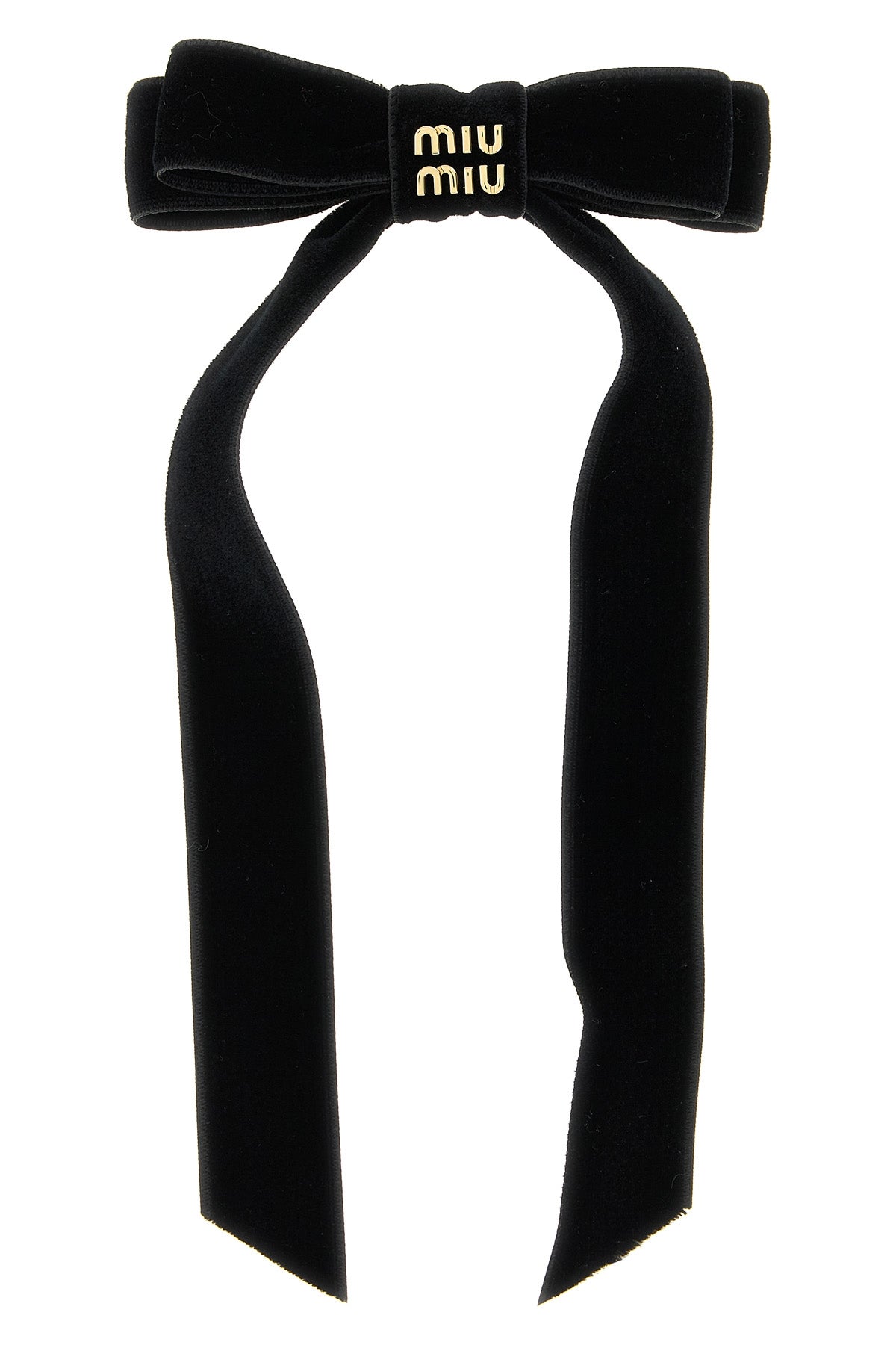 MIU MIU Velvet hair clip For Women 100% brass