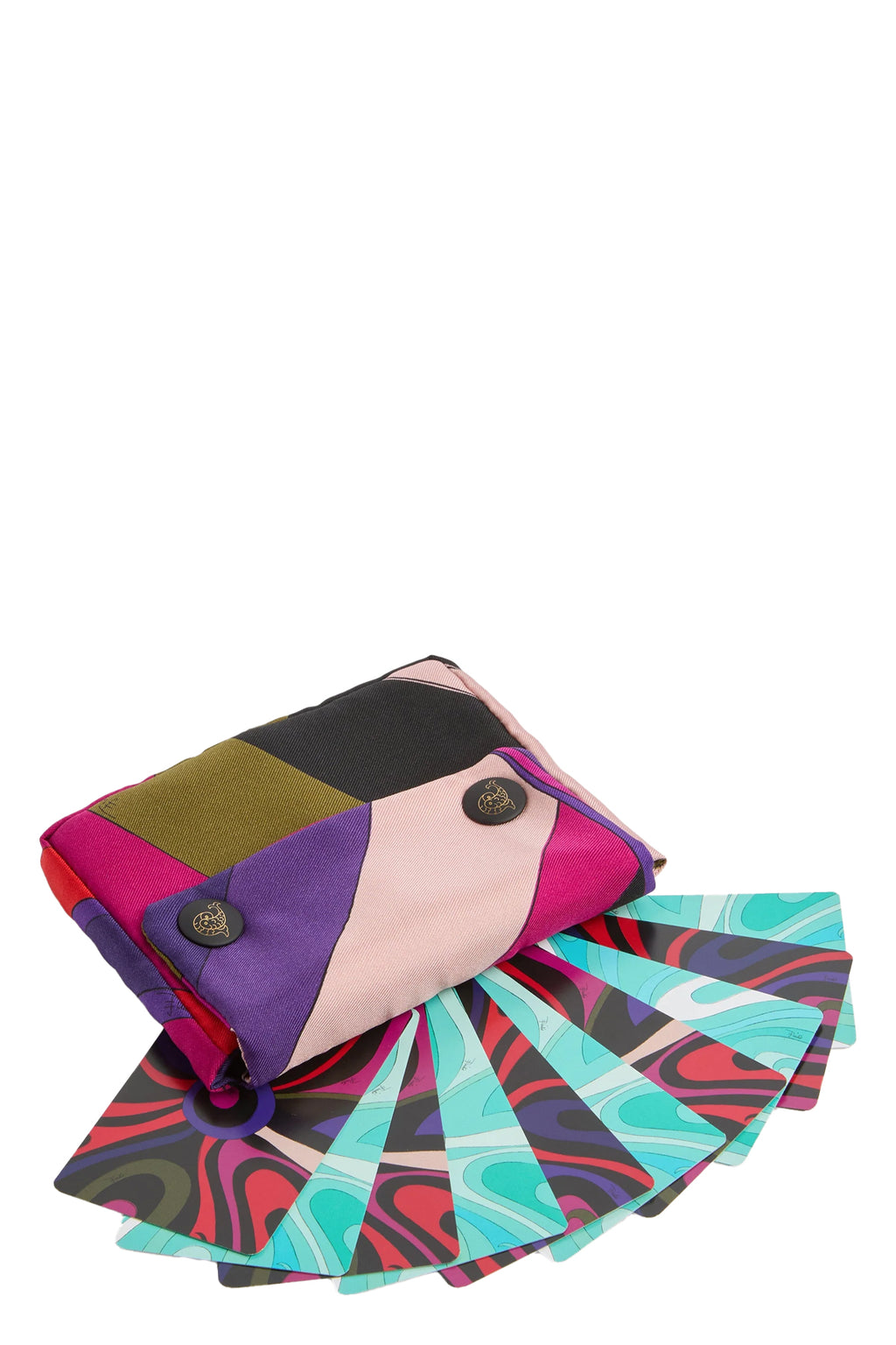 EMILIO PUCCI 'Marmo' Playing Card Set with Print Case For Women 100% paper