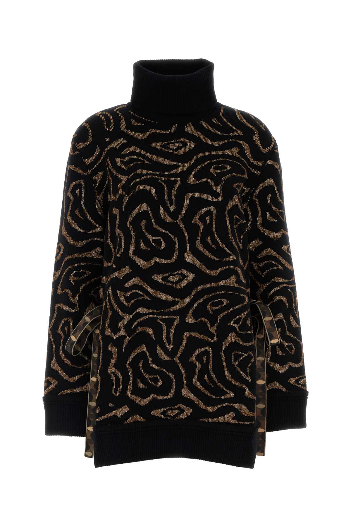 EMILIO PUCCI H.N. SWEATER - LABIRINTO LUREX JACQUARD For Women Exterior: 57% Polyester 22% Nylon 11% Wool 10% Metallic fiber