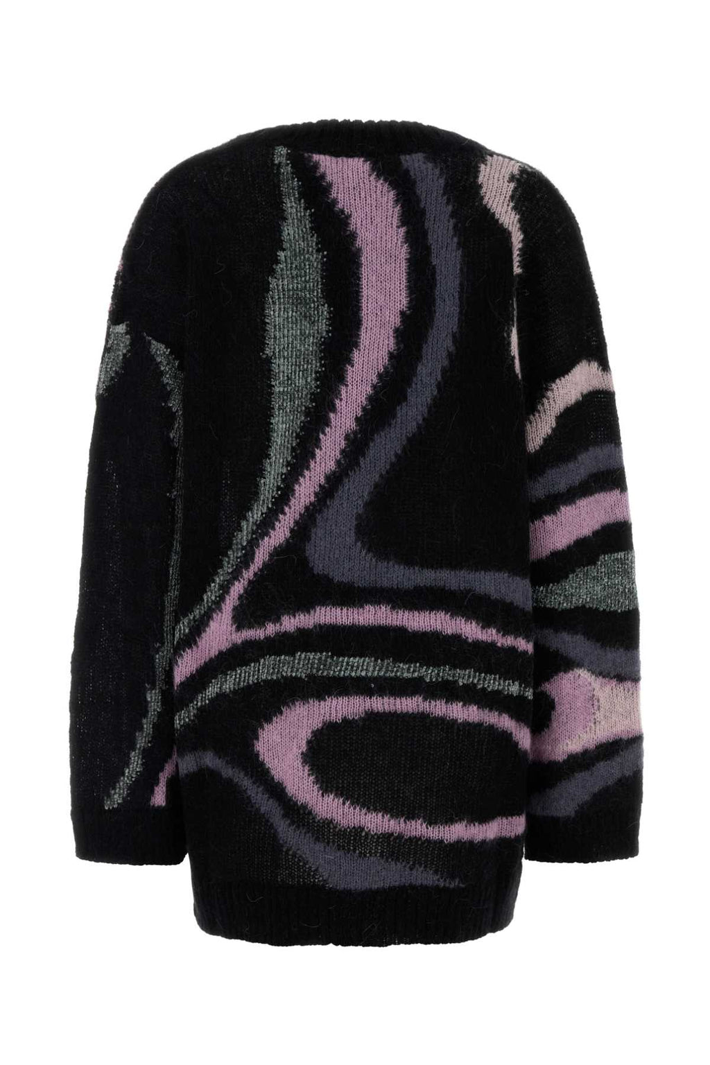 EMILIO PUCCI L.S. CARDIGAN - MARMO GRUNGE - PLACED For Women Exterior: 59% Mohair 27% Nylon 6% Viscose 5% Wool