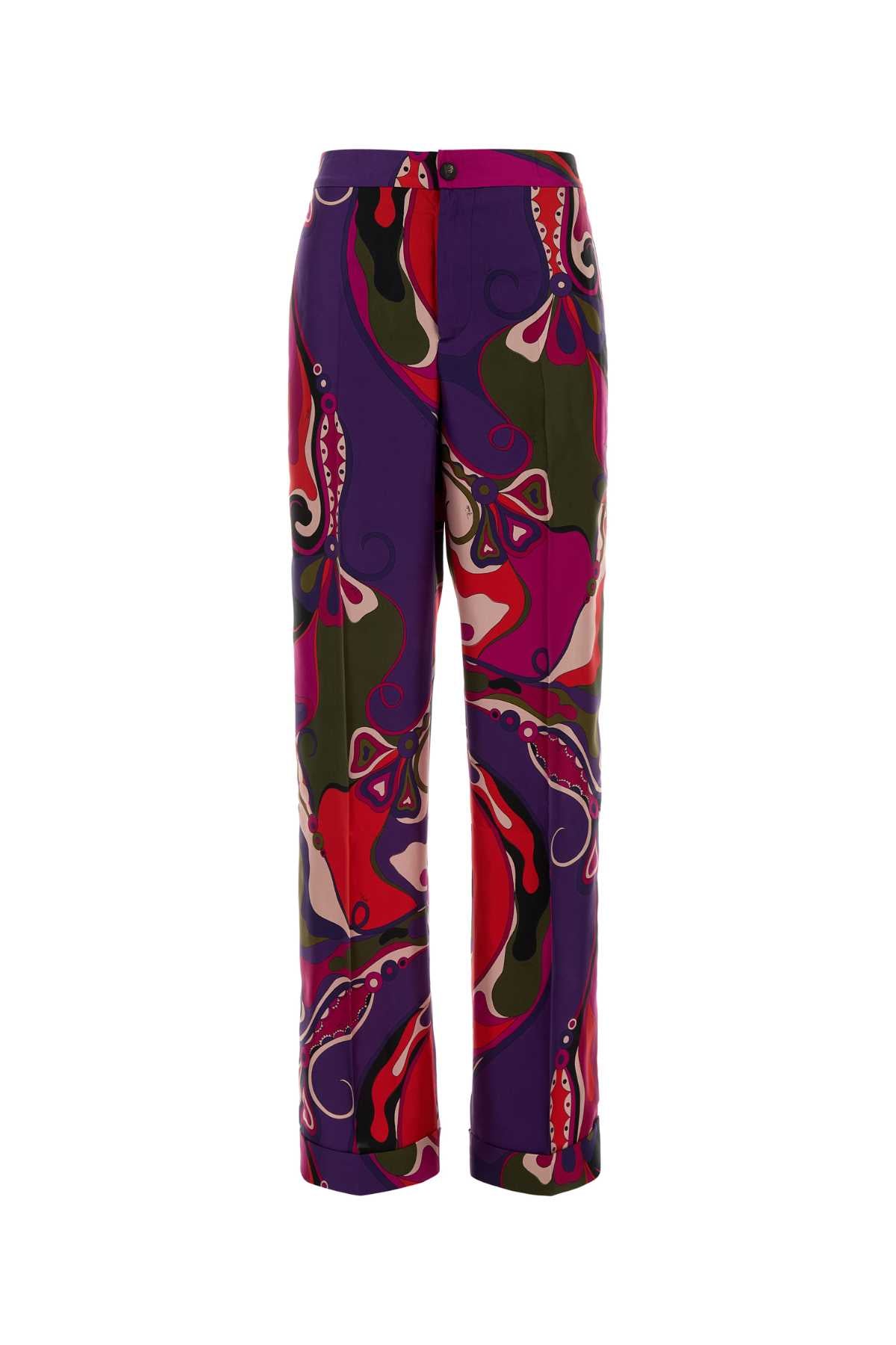 EMILIO PUCCI PANTALONE - SILK TWILL For Women Exterior: 100% Silk