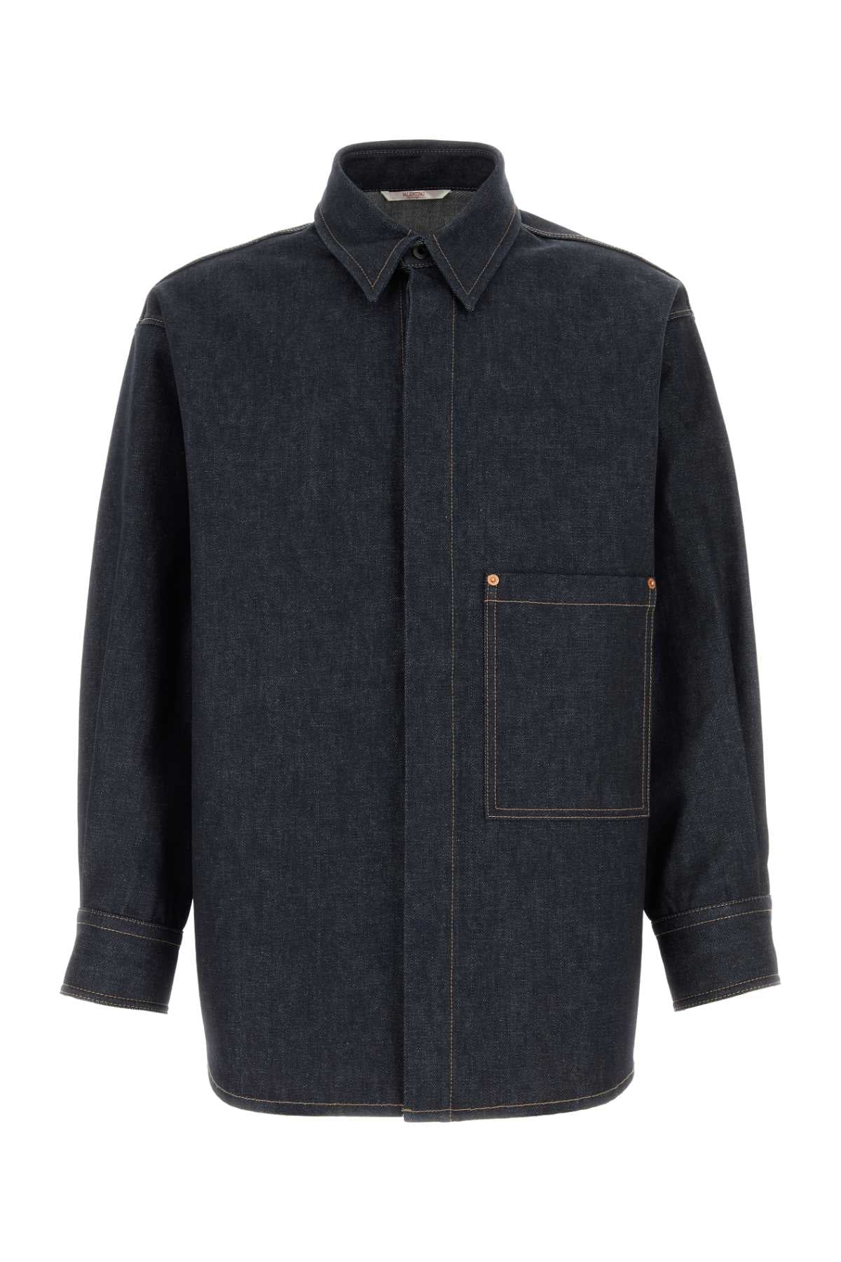 VALENTINO GARAVANI CAMICIA IN DENIM | DENIM For Men Exterior: 100% Cotton