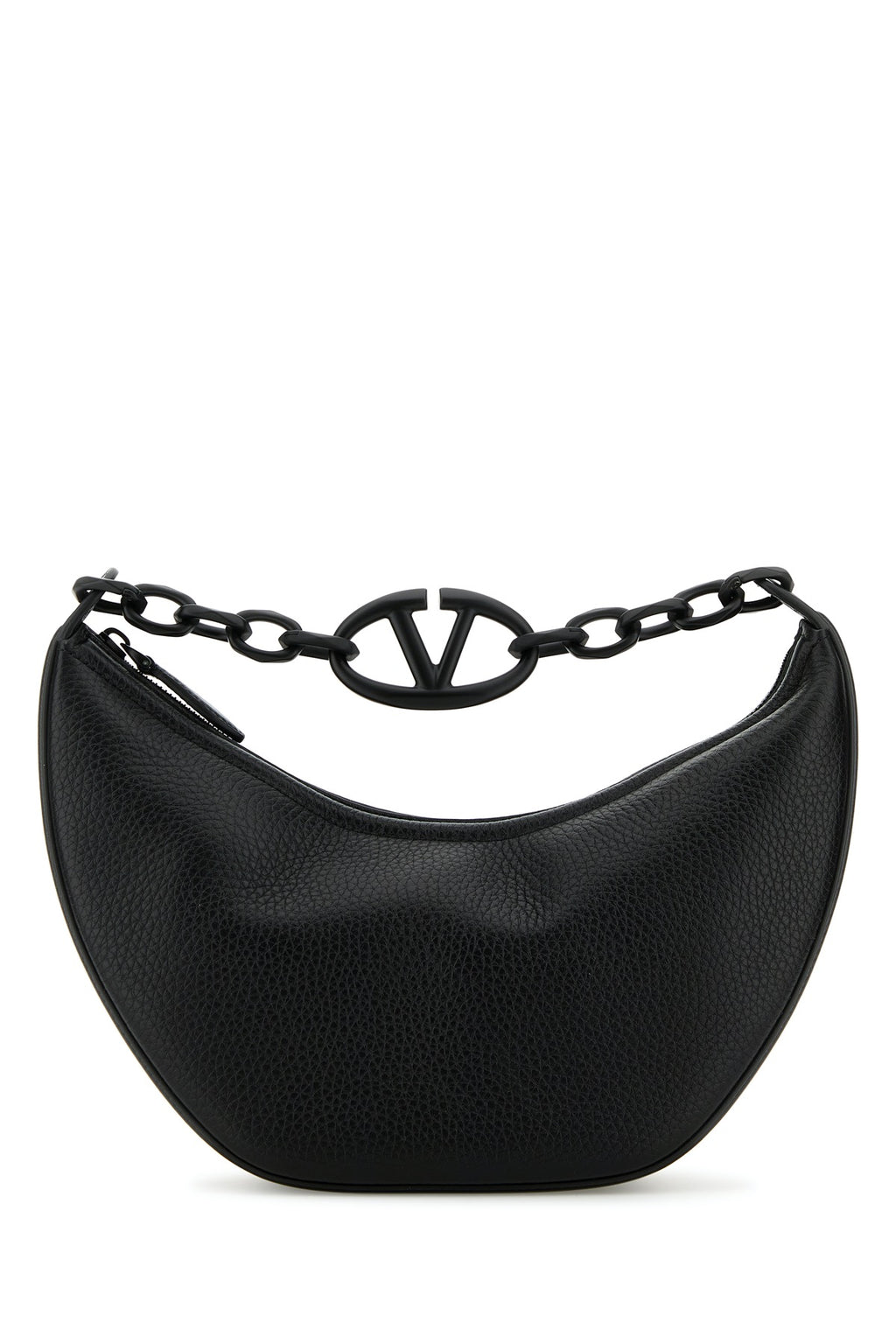VALENTINO GARAVANI SMALL HOBO | VLOGO MOON B For Women Exterior: 100% Leather Lining: 100% Leather Finishing: Enameled metal