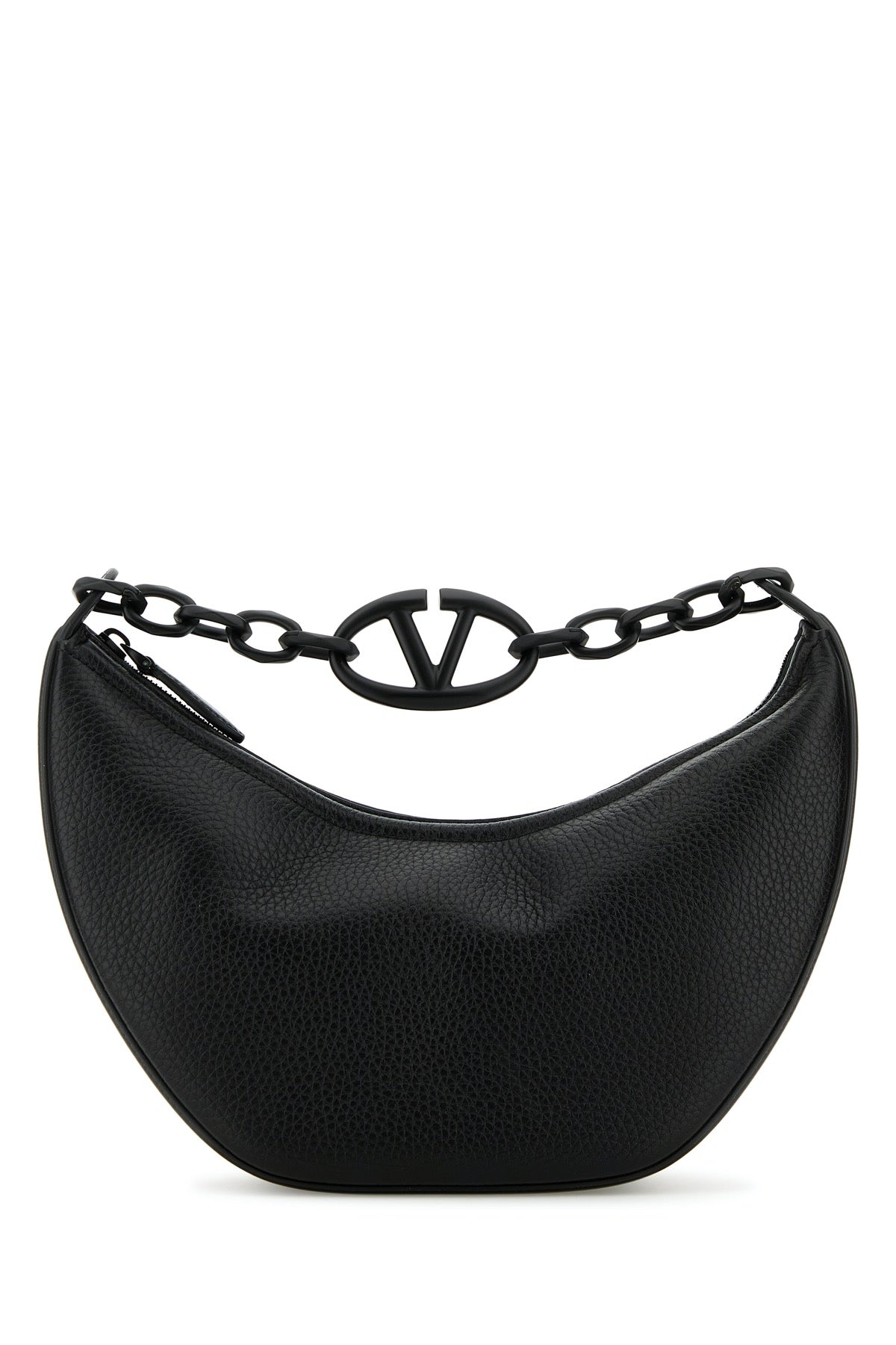 VALENTINO GARAVANI SMALL HOBO | VLOGO MOON B For Women Exterior: 100% Leather Lining: 100% Leather Finishing: Enameled metal