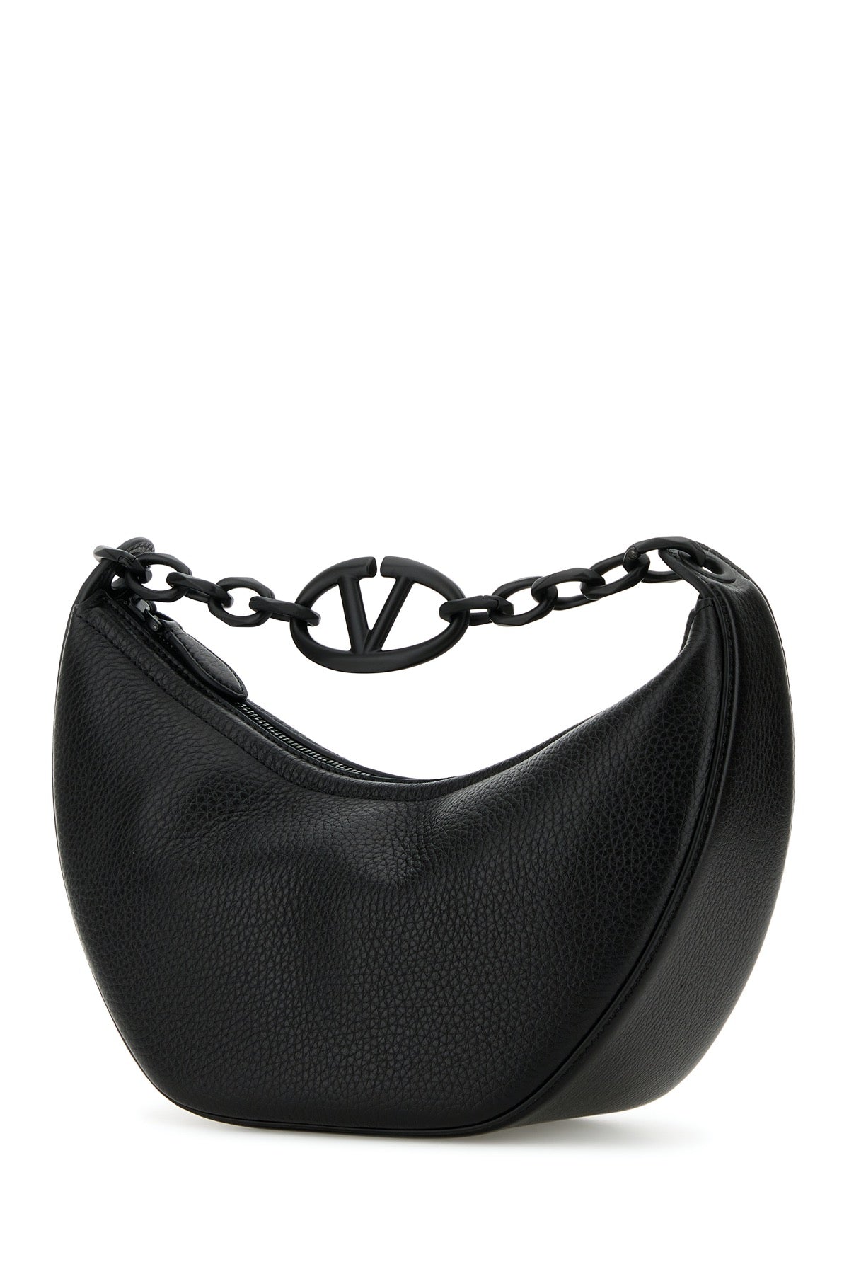 VALENTINO GARAVANI SMALL HOBO | VLOGO MOON B For Women Exterior: 100% Leather Lining: 100% Leather Finishing: Enameled metal