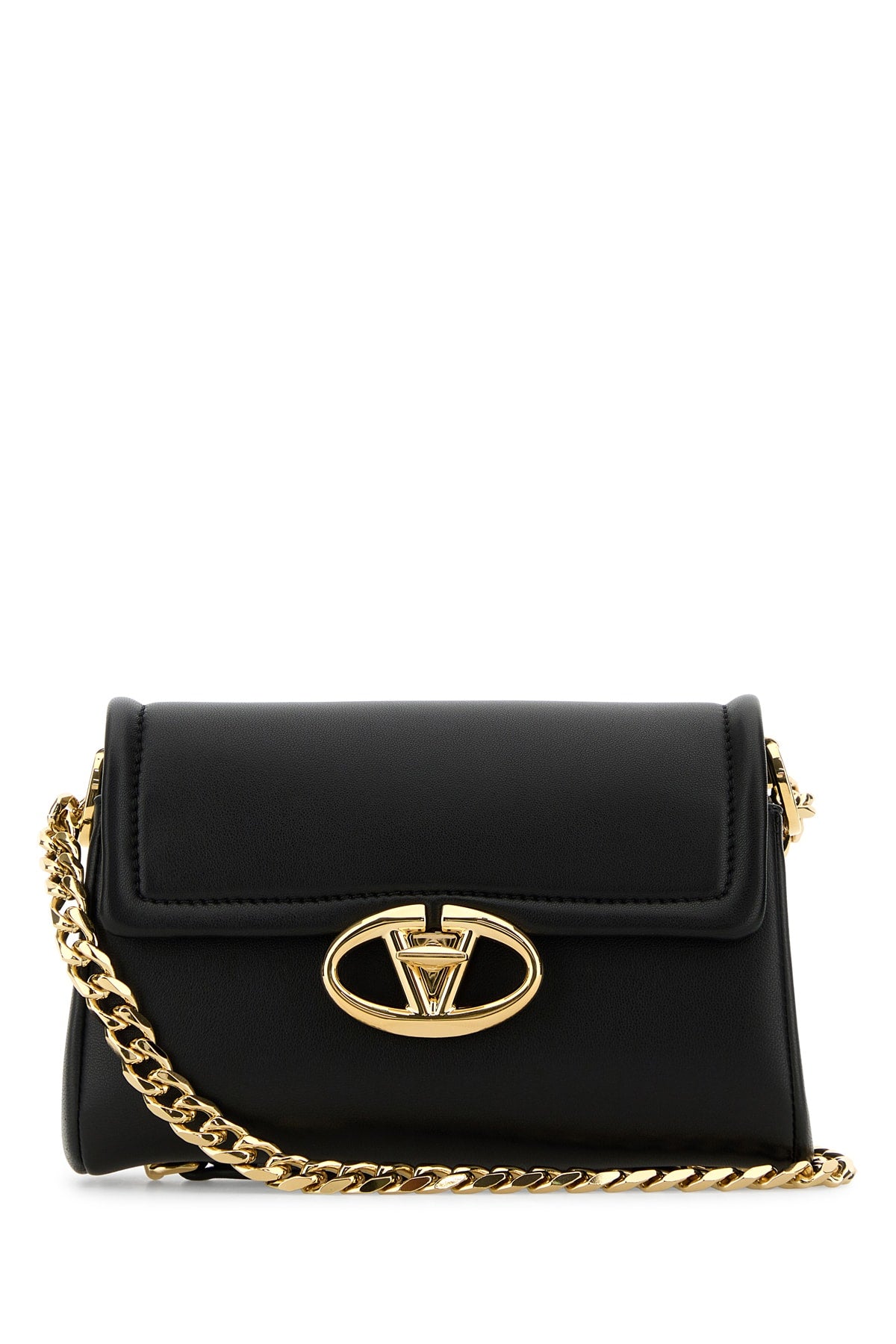 VALENTINO GARAVANI MINI SHOULDER BAG | CHAIN For Women Exterior: 100% Leather Lining: 100% Leather Finishing: Golden metal