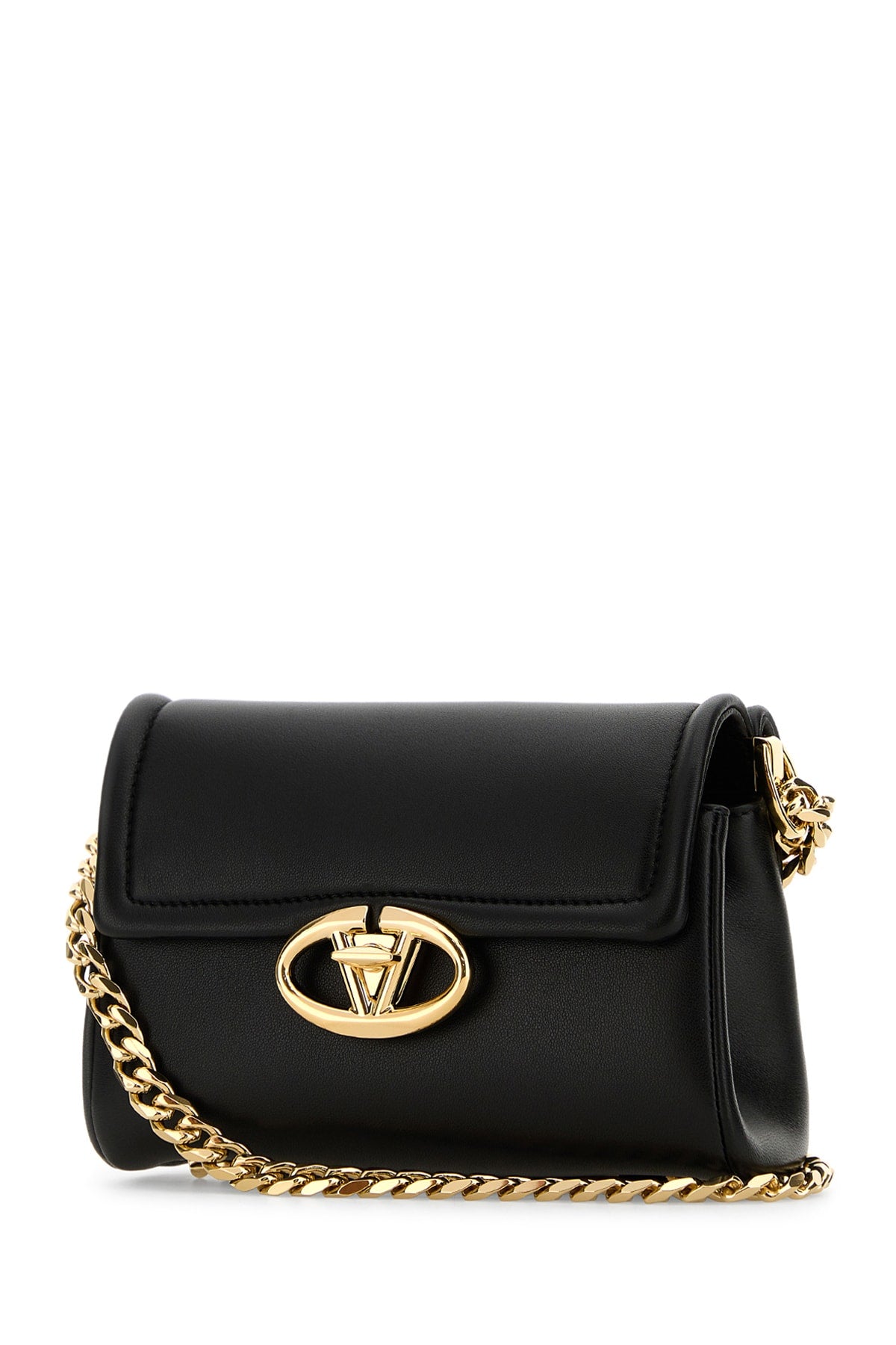 VALENTINO GARAVANI MINI SHOULDER BAG | CHAIN For Women Exterior: 100% Leather Lining: 100% Leather Finishing: Golden metal