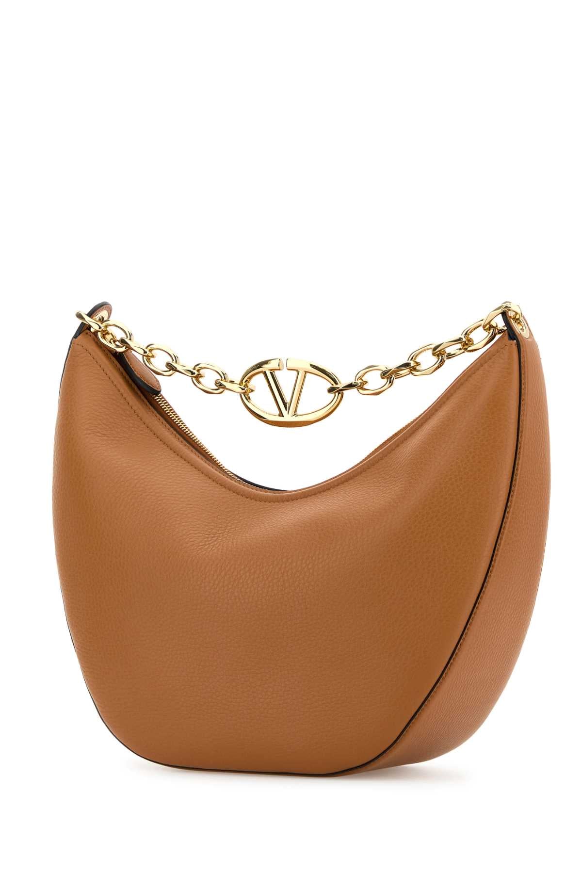 VALENTINO GARAVANI MEDIUM HOBO | VLOGO MOON For Women Exterior: 100% Leather Lining: 100% Nappa leather Finishing: Golden metal