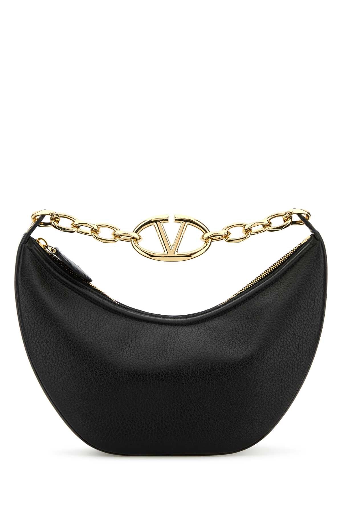 VALENTINO GARAVANI SMALL HOBO | VLOGO MOON B For Women Exterior: 100% Leather Lining: 100% Nappa leather Finishing: Golden metal
