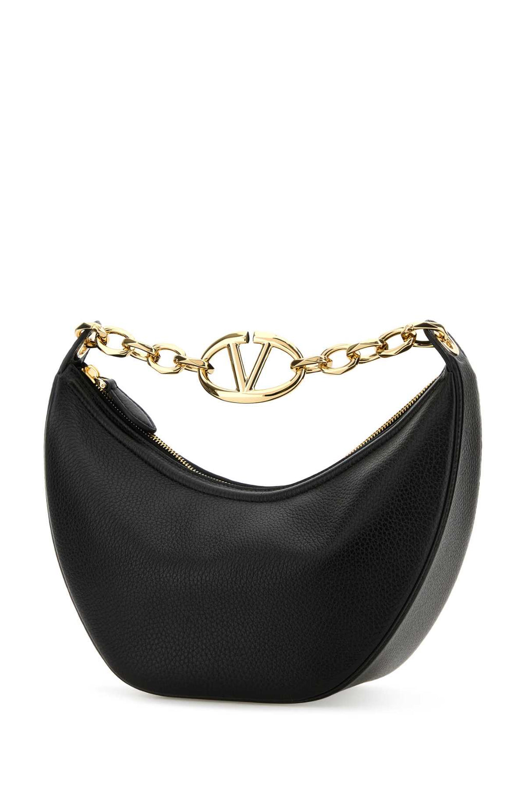 VALENTINO GARAVANI SMALL HOBO | VLOGO MOON B For Women Exterior: 100% Leather Lining: 100% Nappa leather Finishing: Golden metal