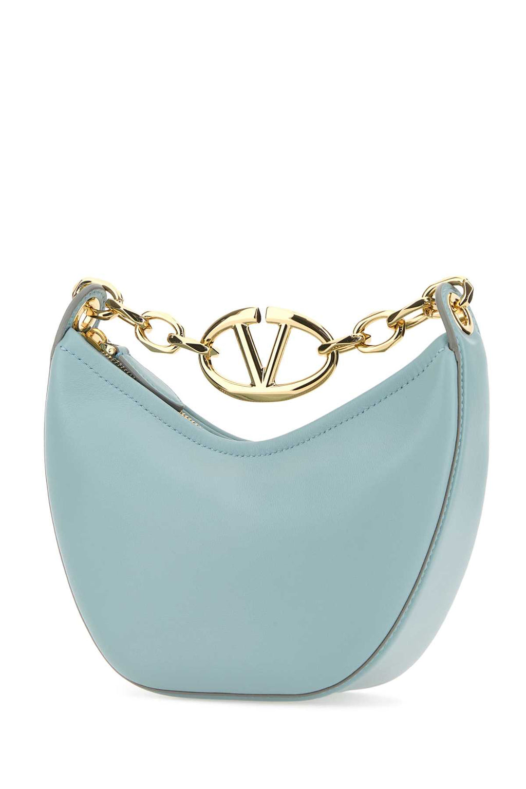 VALENTINO GARAVANI MINI HOBO | VLOGO MOON BA For Women Exterior: 100% Leather Lining: 100% Nappa leather Finishing: Golden metal