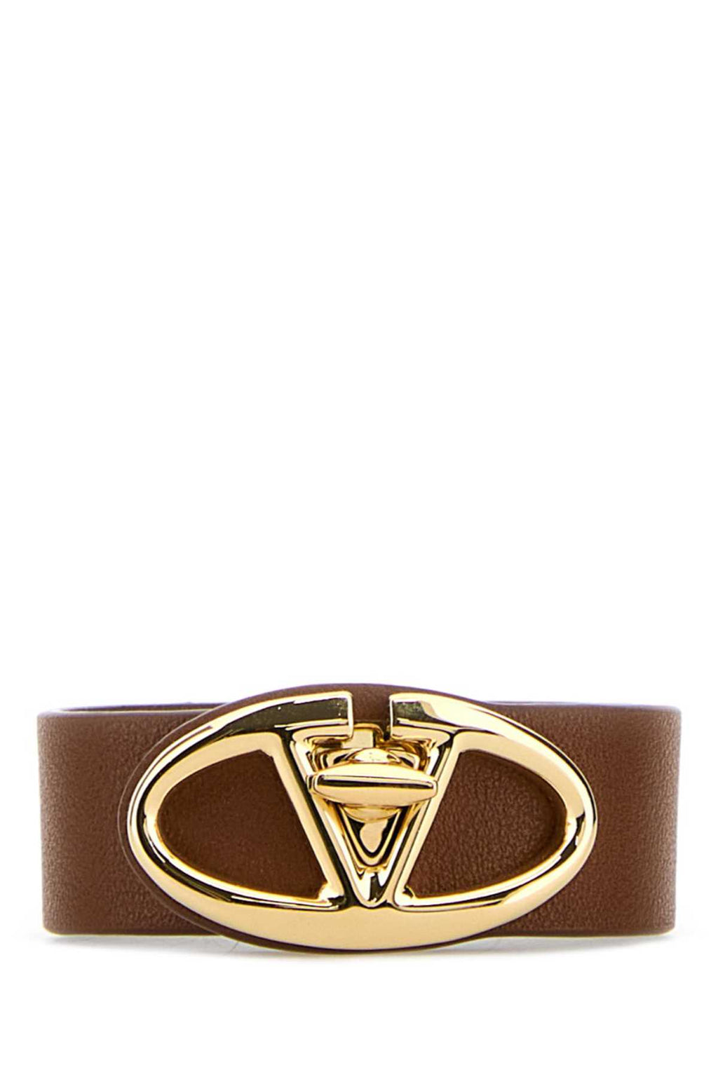 VALENTINO GARAVANI LEATHER BRACELET | VLOGO For Women Exterior: 100% Leather Finishing color: Golden metal