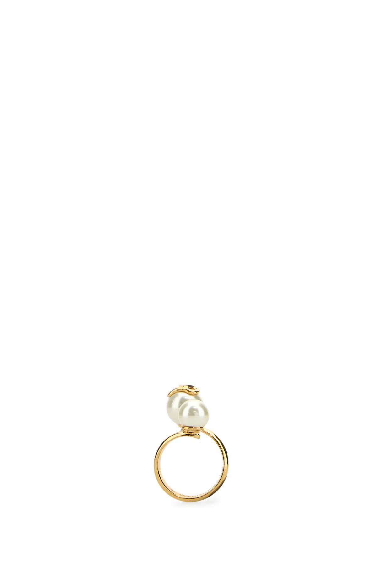 VALENTINO GARAVANI RING (PERLA 8-10mm) | VLO For Women Exterior: 100% Metal 100% Pearls Finishing color: Gold