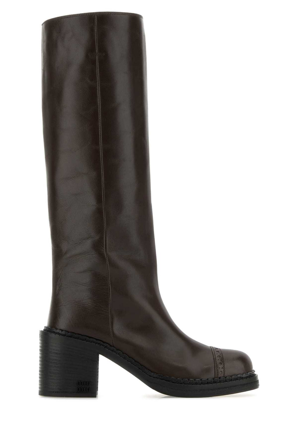 MIU MIU STIVALI For Women Exterior: 100% Leather Interior: 100% Leather Sole: Rubber