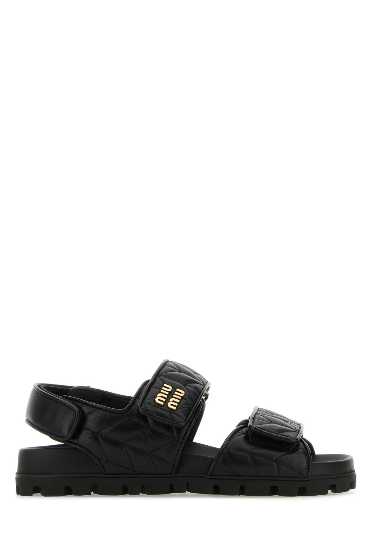MIU MIU SANDALI For Women 100%Agnello