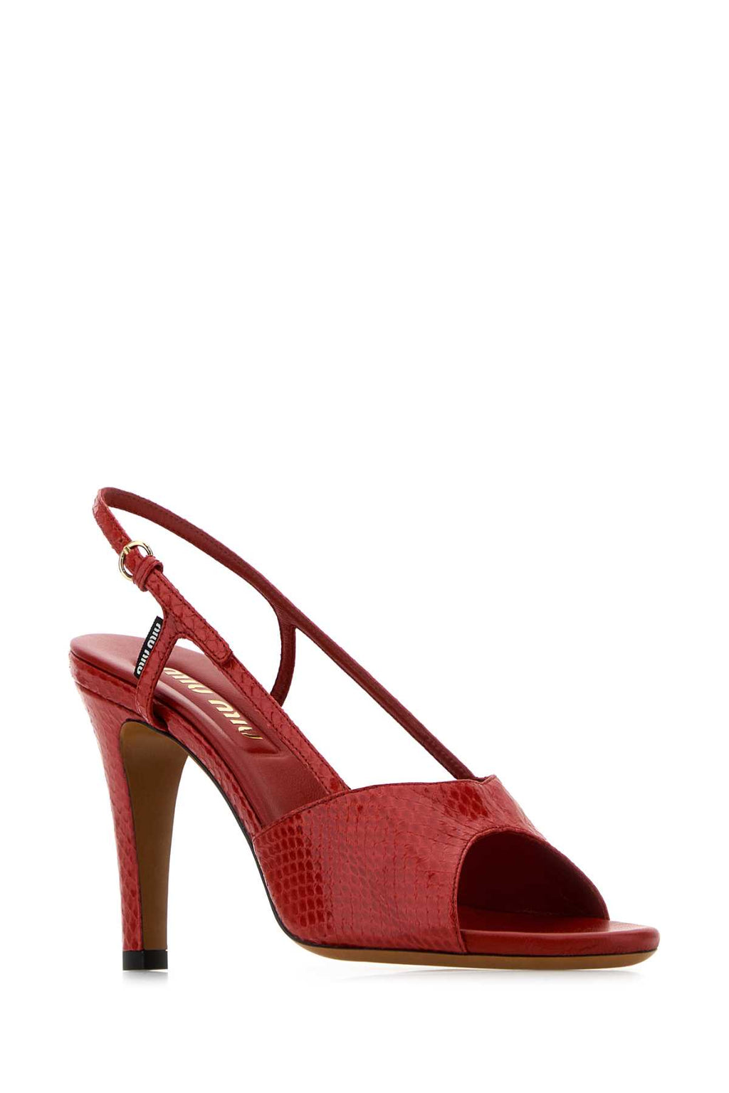 MIU MIU SANDALI For Women Exterior: 100% Leather Interior: 100% Leather Sole: Leather