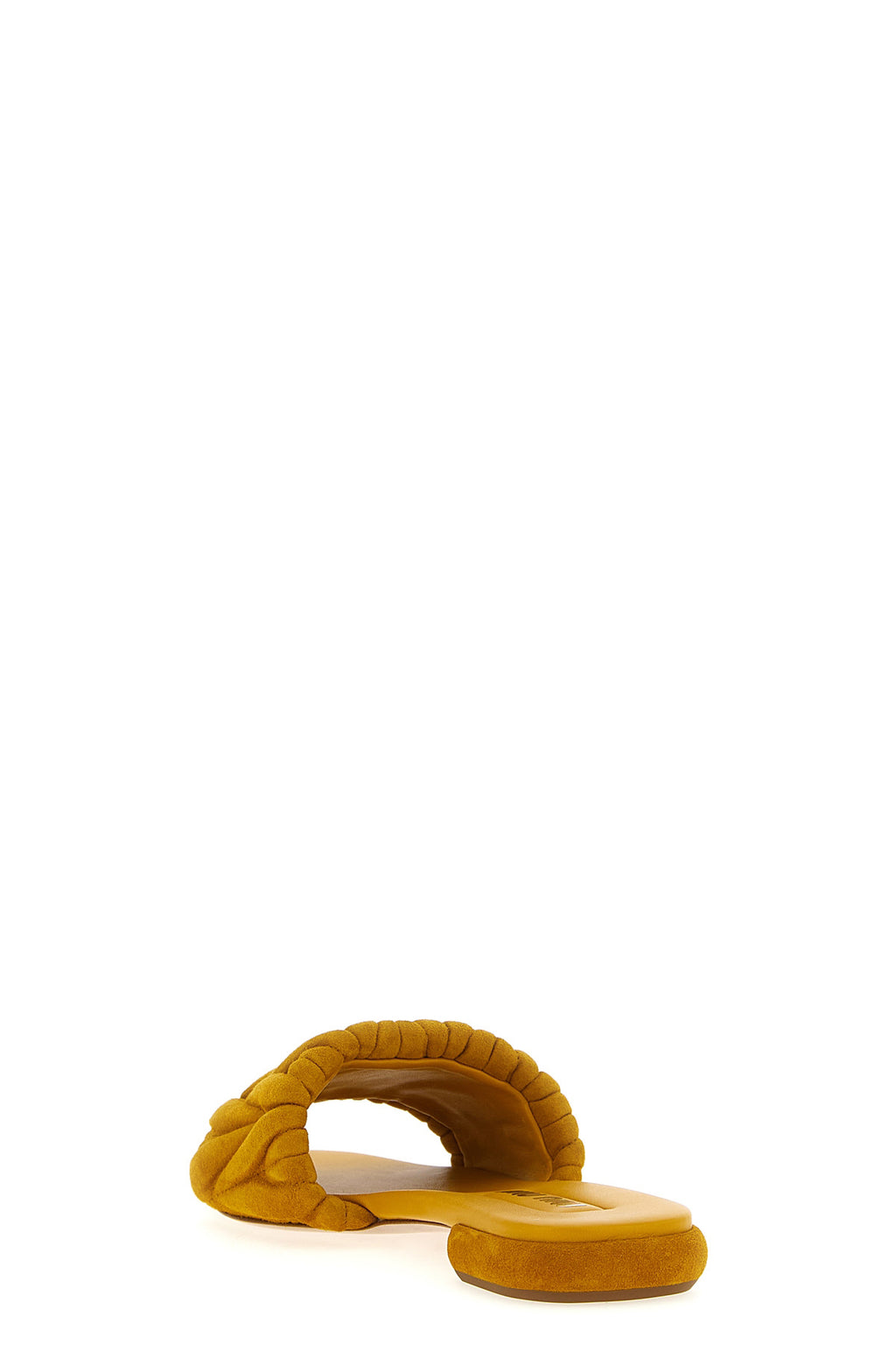 MIU MIU Matelassé suede slides For Women 100% lamb leather (Ovis Aries)