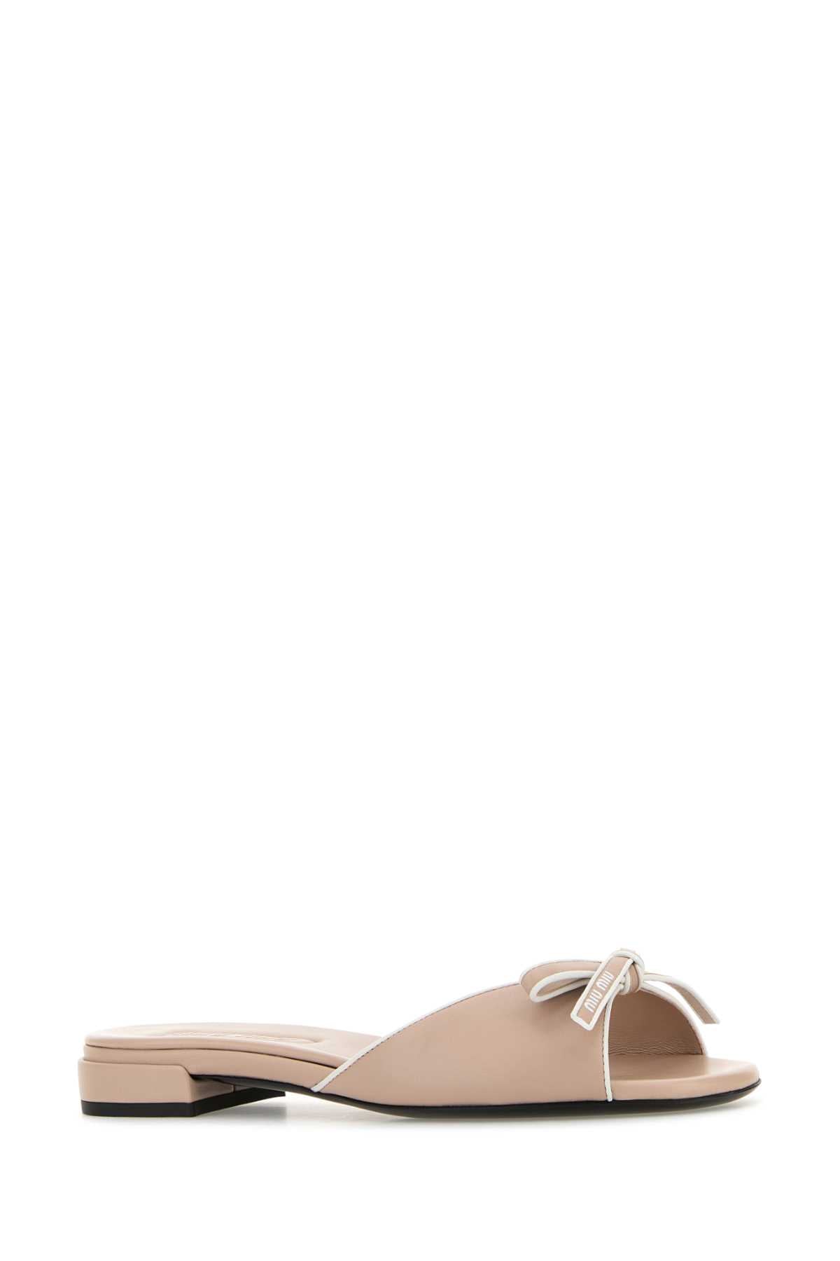 MIU MIU CIABATTE For Women 100%Agnello