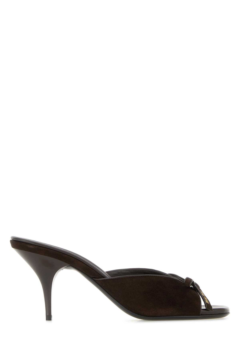 MIU MIU CIABATTE For Women Exterior: 100% Suede Interior: 100% Leather Sole: Leather