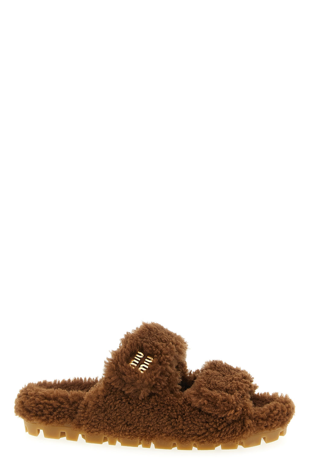 MIU MIU Shearling sandals For Women 100% ovis aries