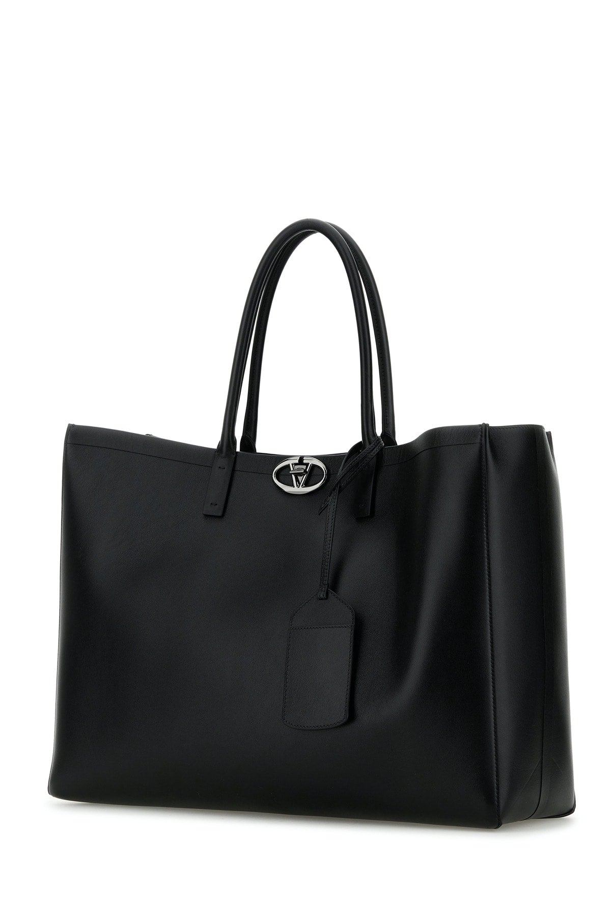 VALENTINO GARAVANI TOTE E/W | VLOGO THE BOLD For Men Exterior: 100% Leather Finishing: Gunmetal