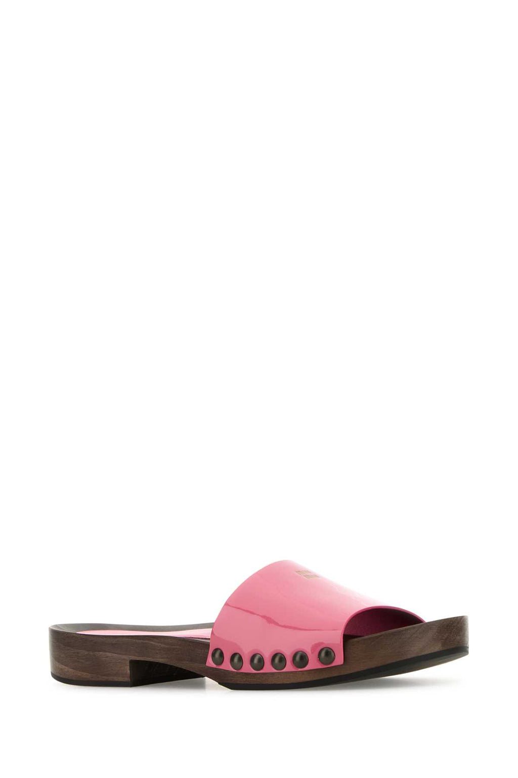 MIU MIU ZOCCOLI For Women Exterior: 100% Leather Interior : 100% Leather 100% Fabric Sole: Rubber