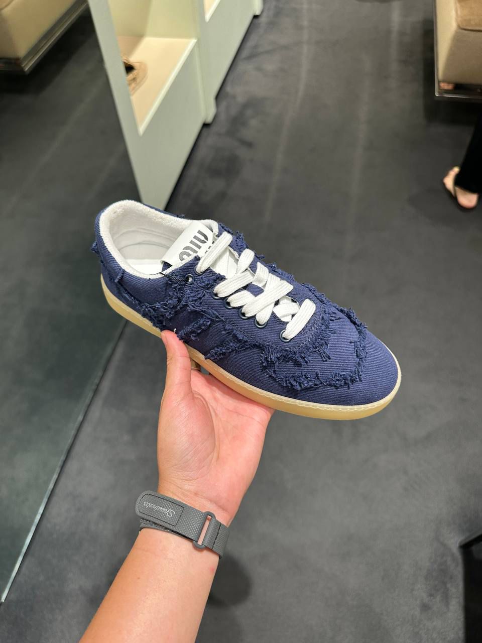 Canvas Sneakers with Frayed Edges