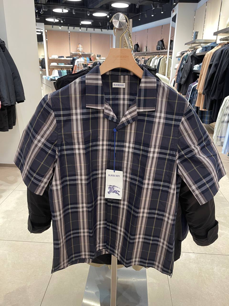 Check Cotton Short-sleeve Shirt