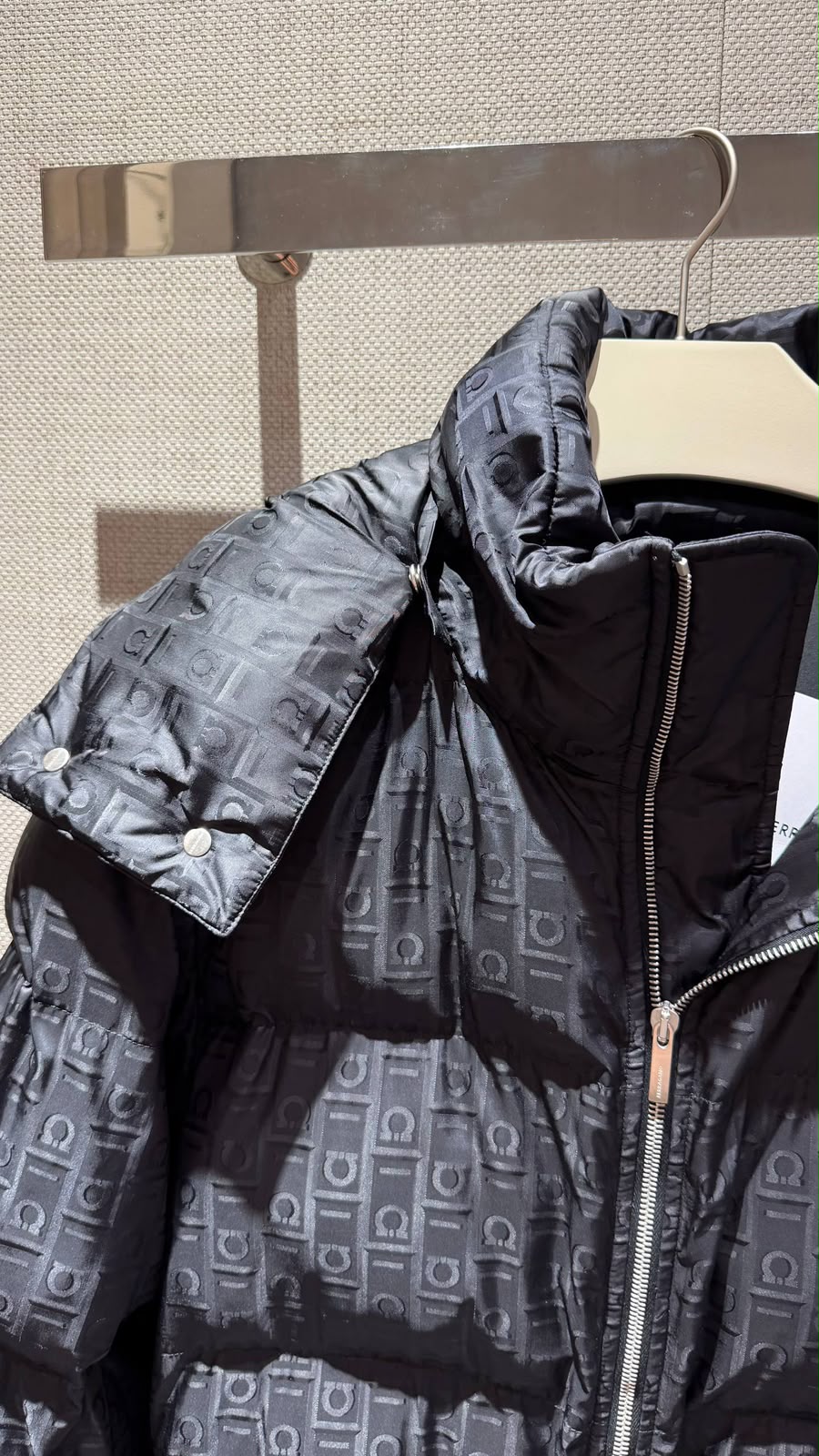 Gancini Monogram Puffer Jacket