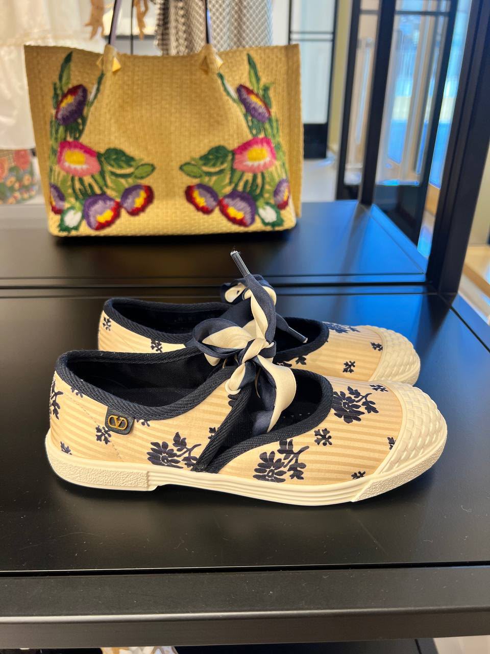 Garavani Toile Iconographe Canvas Espadrille Sneakers