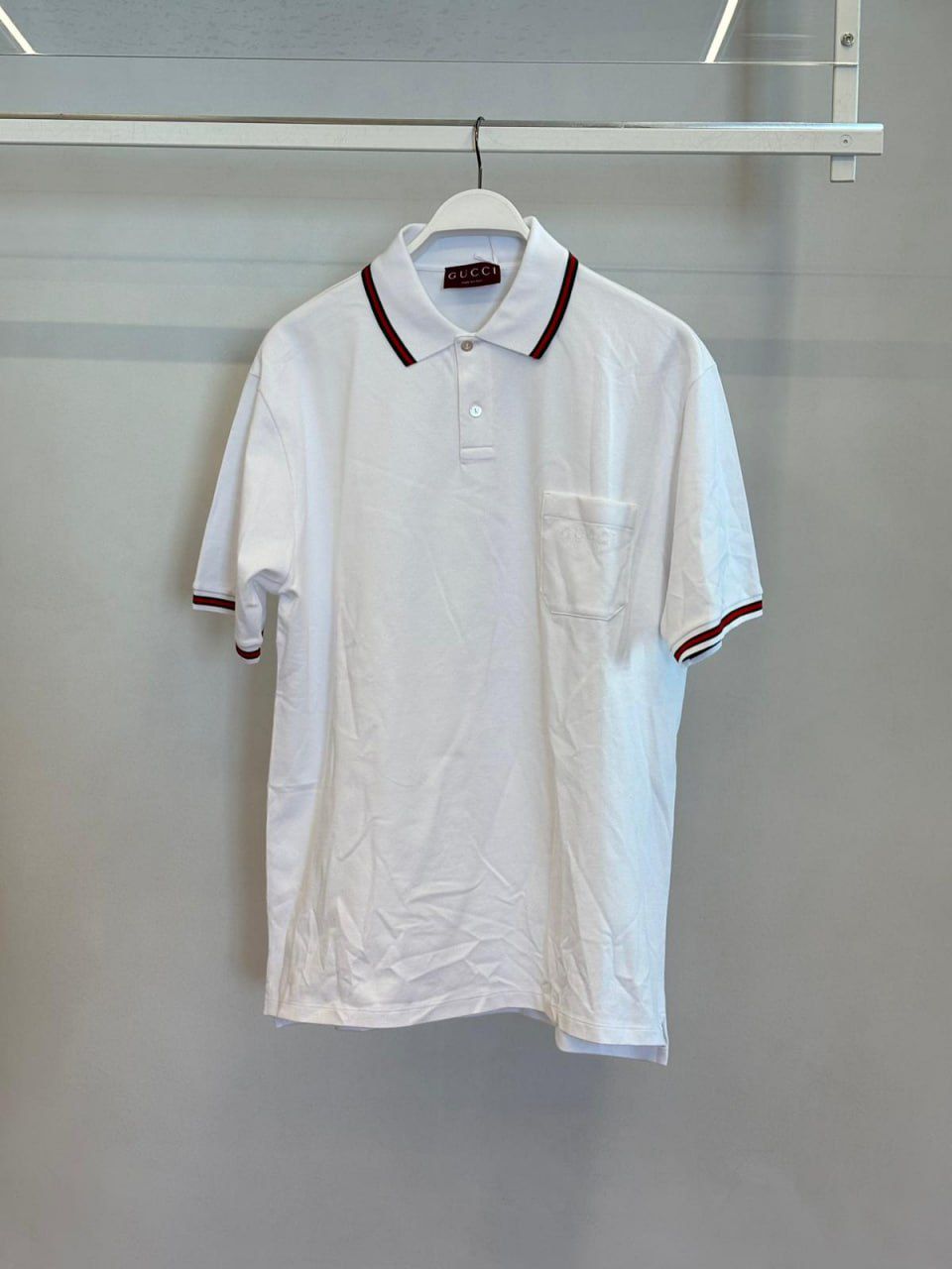 Web Trim Cotton Polo Shirt