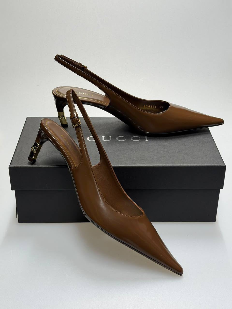 Slingback Pump with Metal Heel