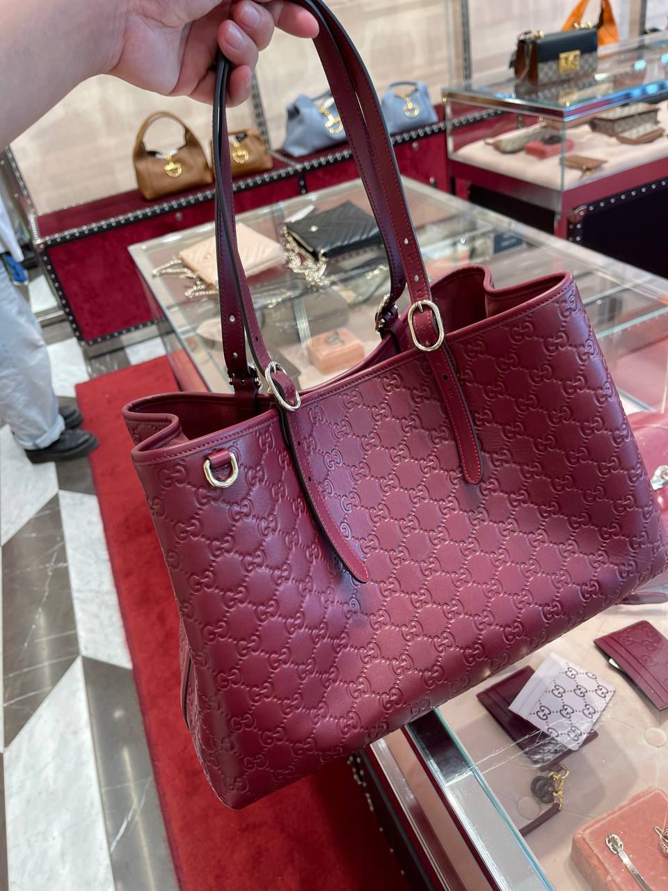 ssima Leather Tote Bag