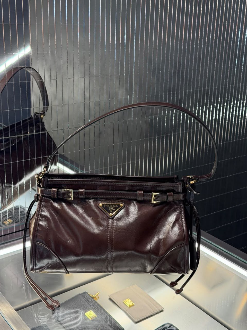 Buckle Small Leather Handbag