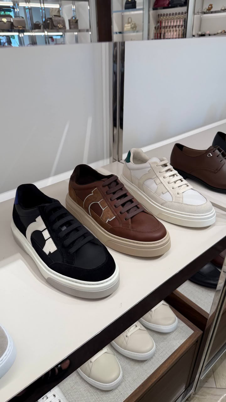 Ferragamo Gancini Low-Top Sneakers