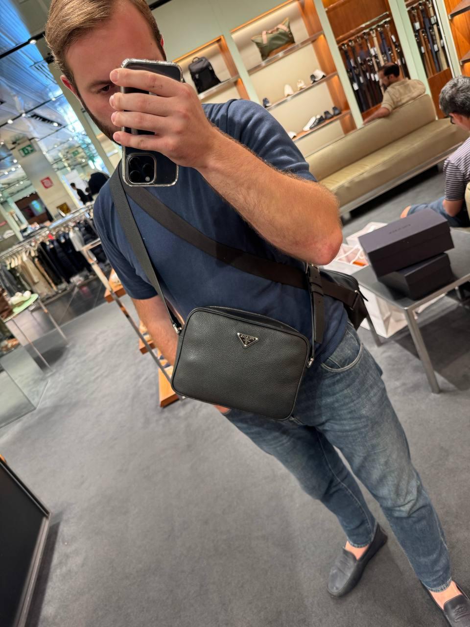 Vitello Phenix Leather Camera Bag