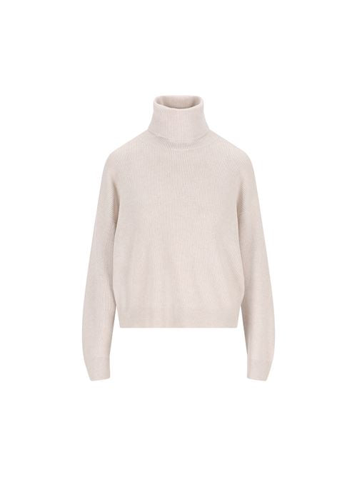 Maglia Collo Alto in Lana Vergine, Cashmere e Seta