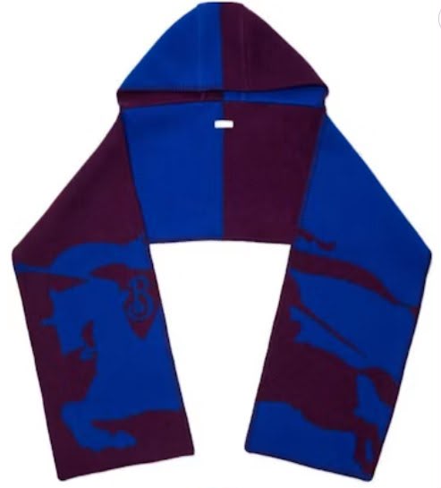 Equestrian Knight Design Hooded Scarf