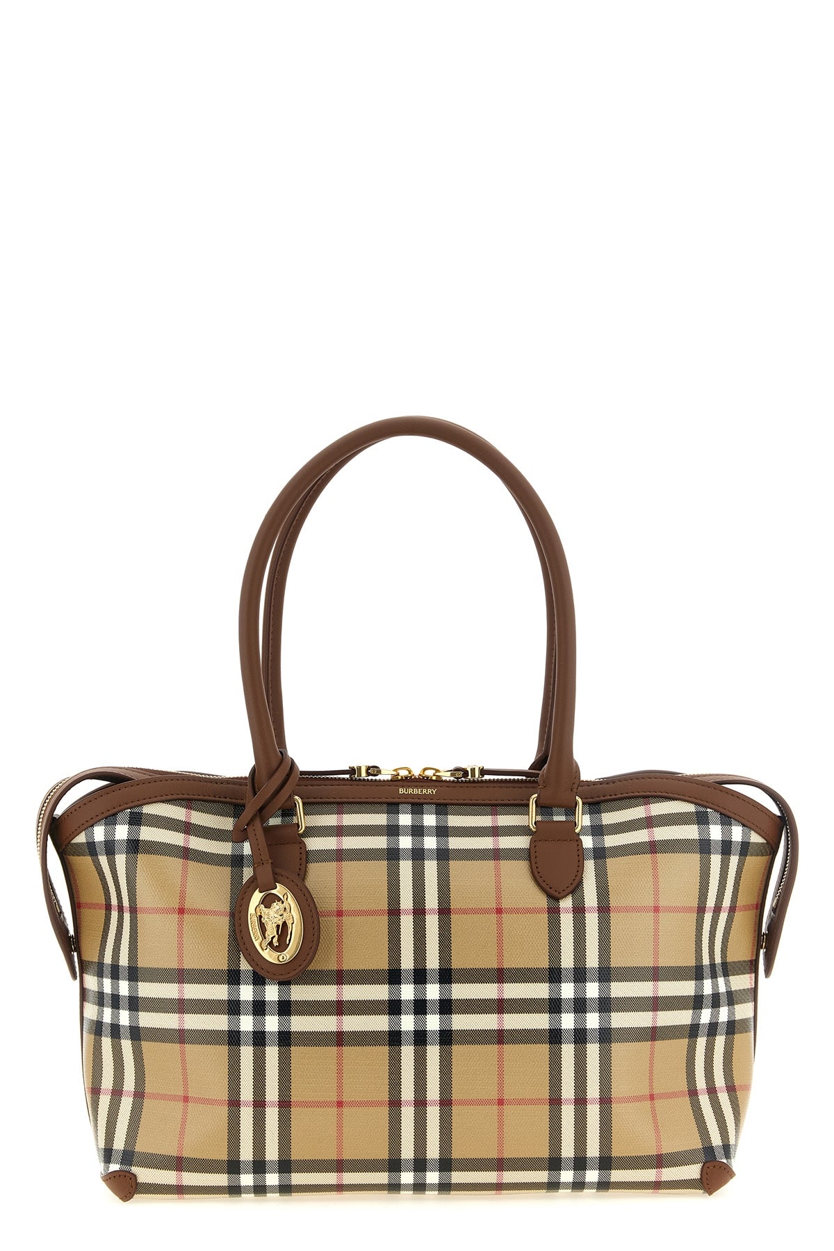 Small Check shopping bag