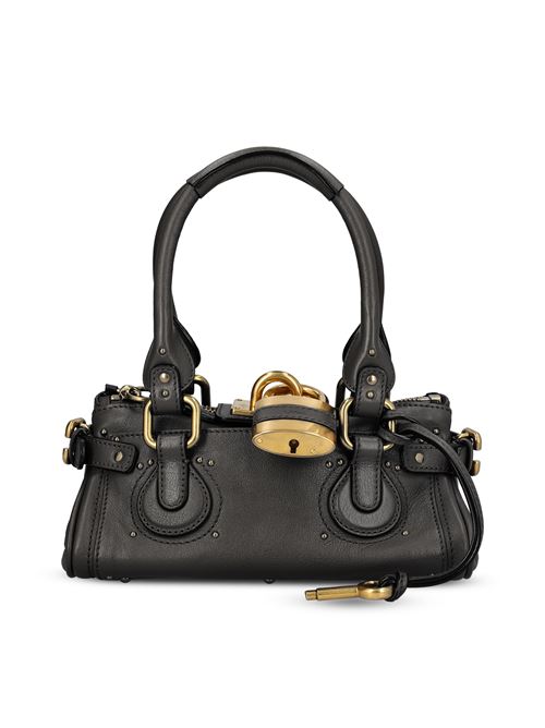Borsa Paddington piccola in pelle granata