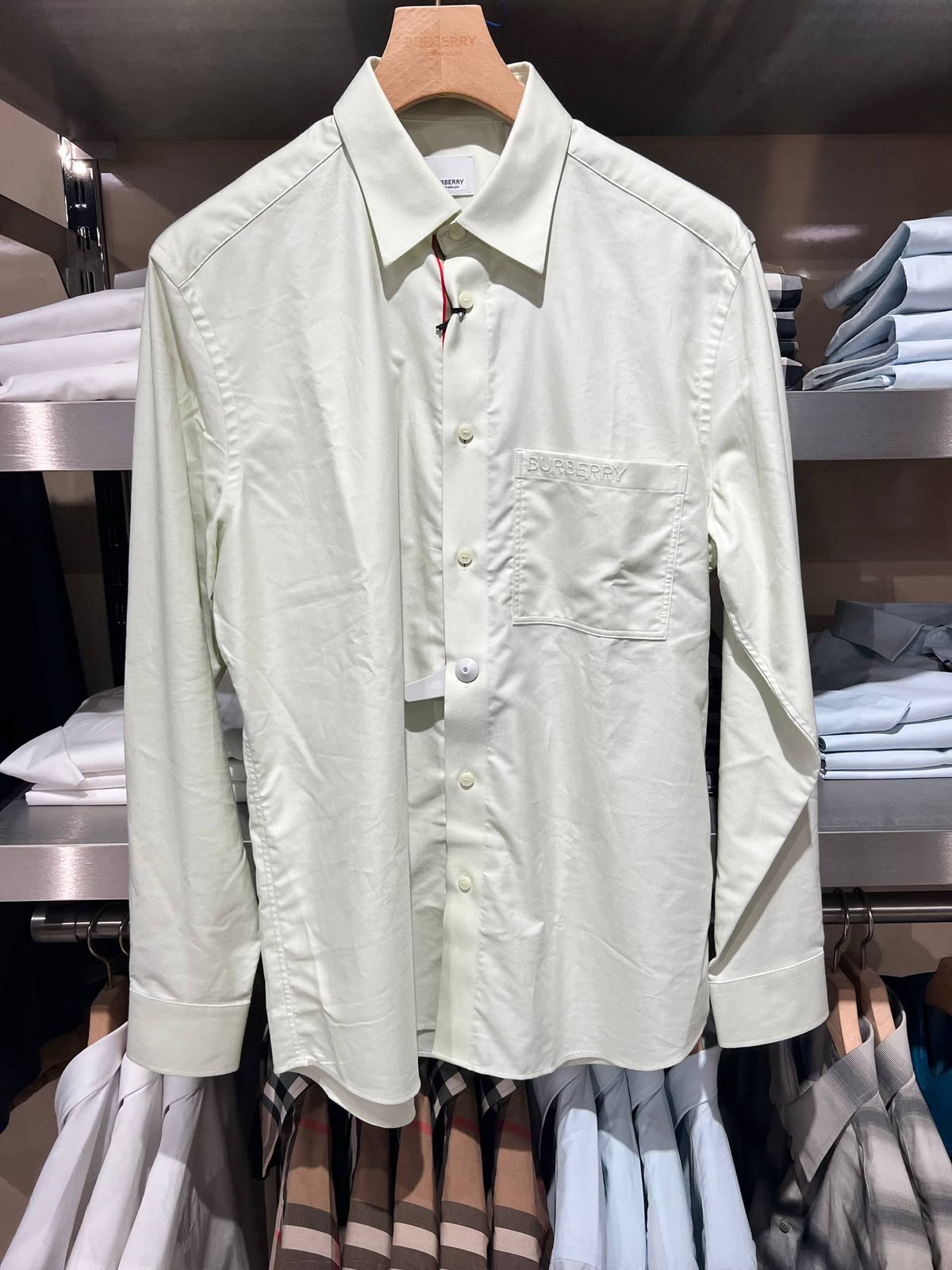 Embroidered Logo Cotton Poplin Shirt