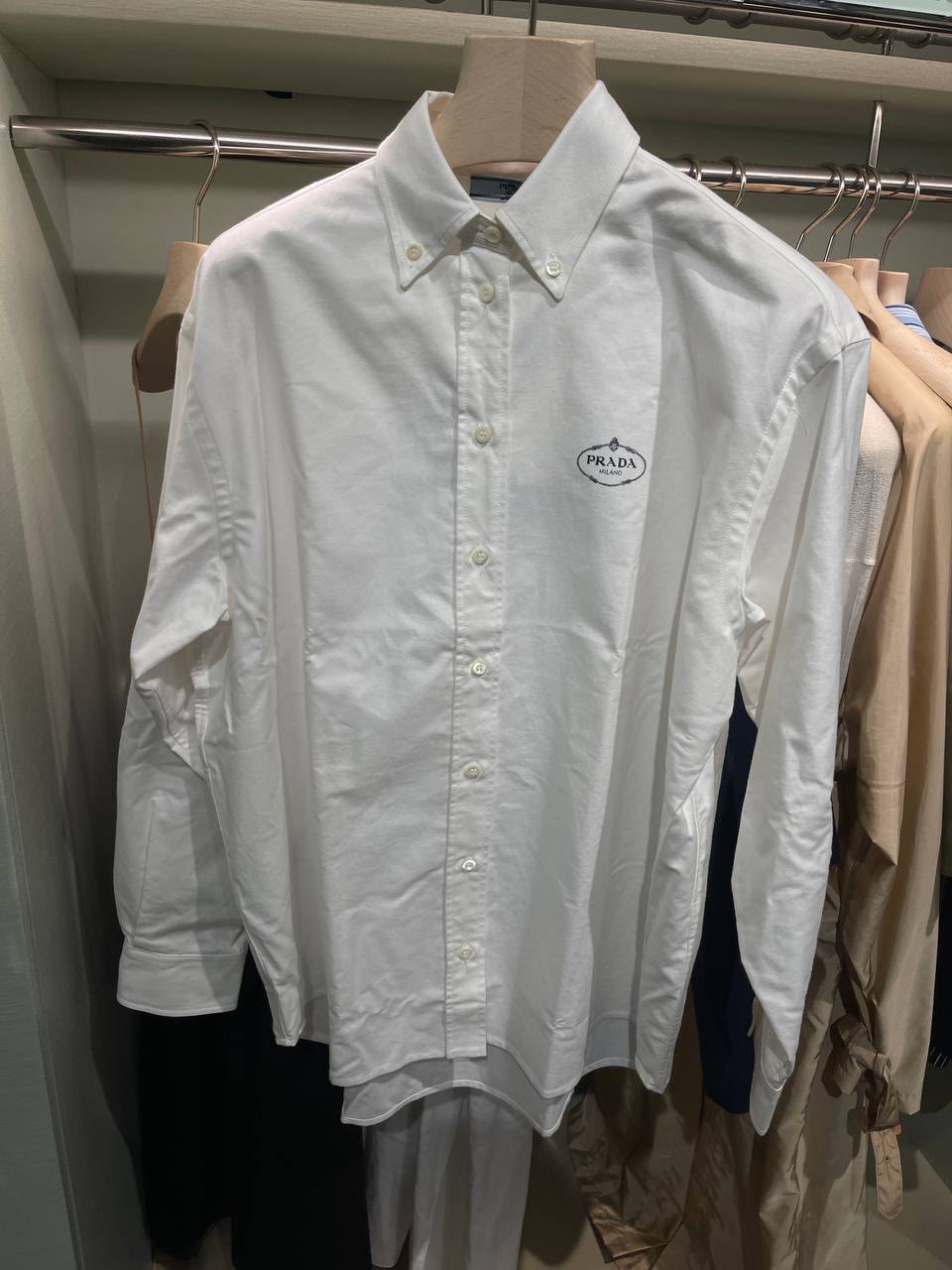 Poplin shirt with logo