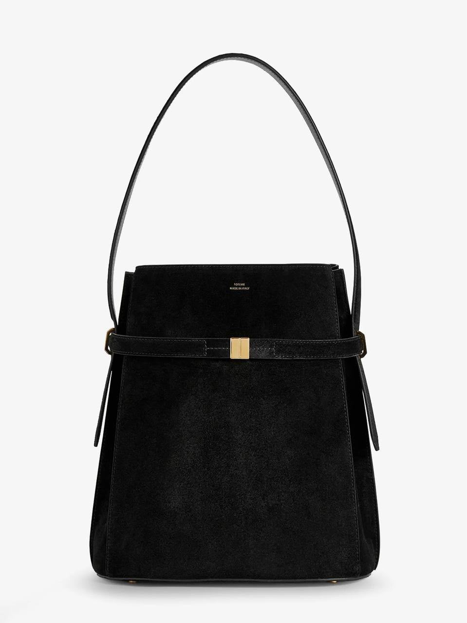 Belted Suede Tote