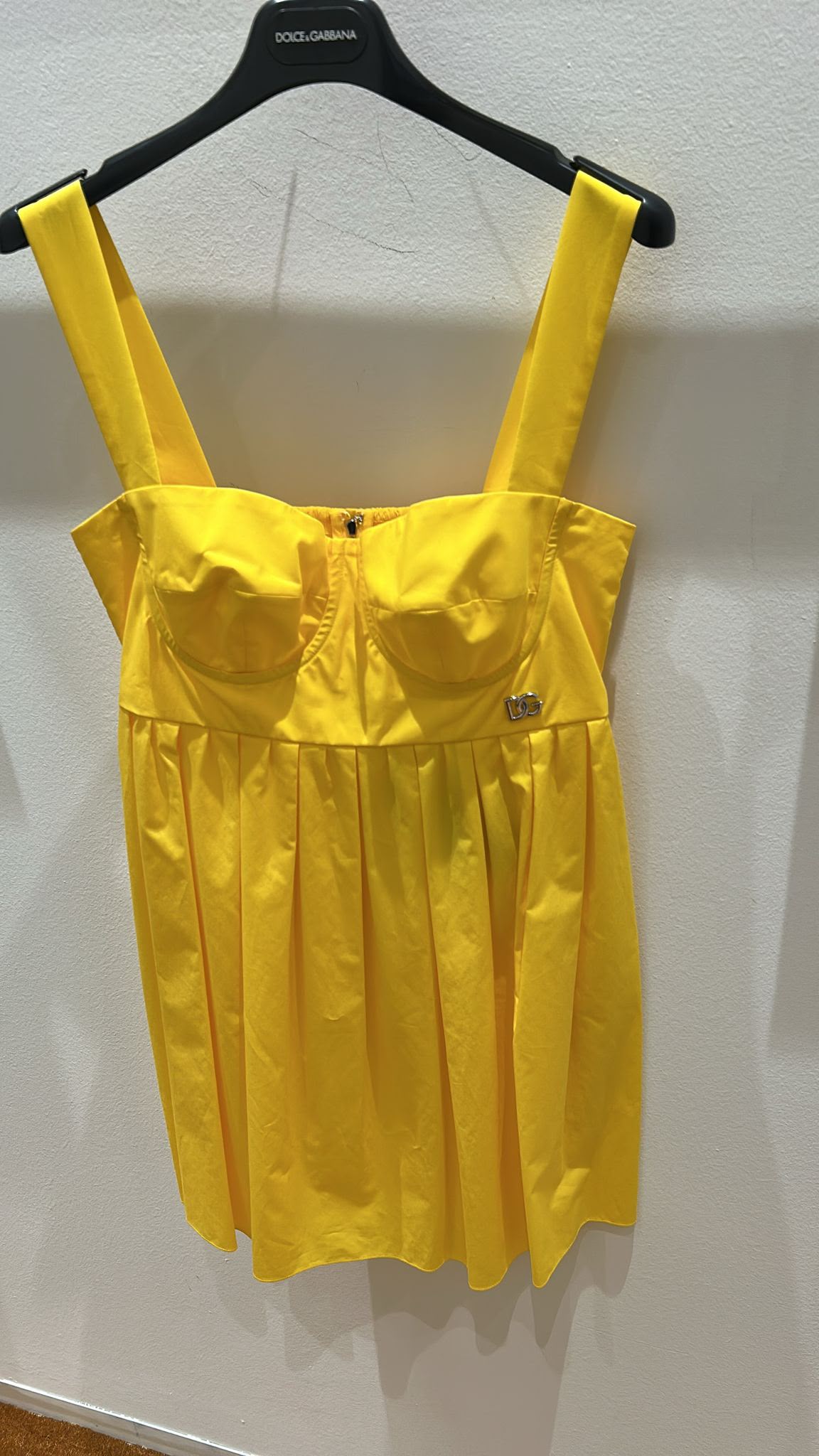 Poplin bustier dress