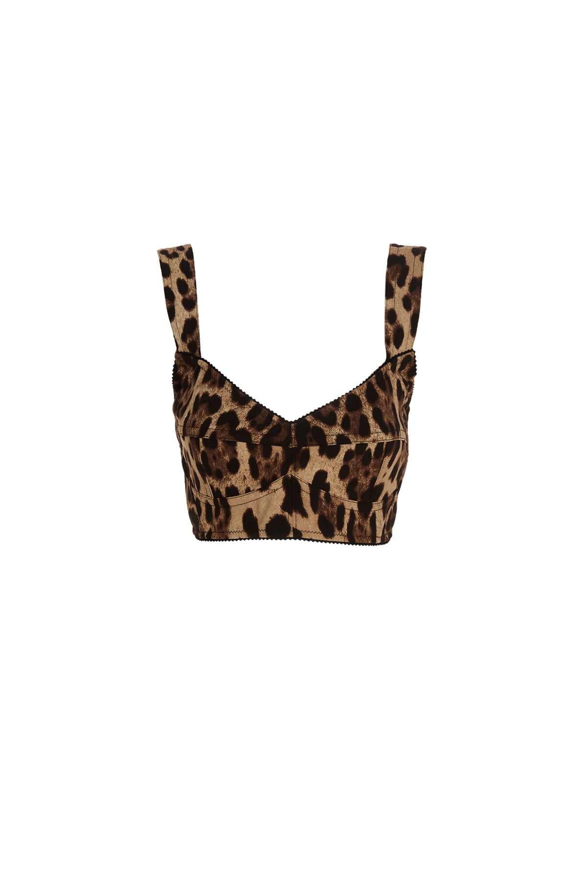 Leopard bustier top
