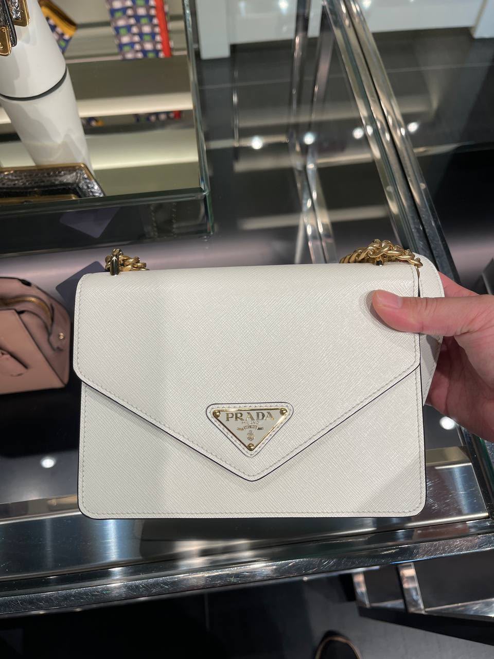 Saffiano Leather Shoulder Bag
