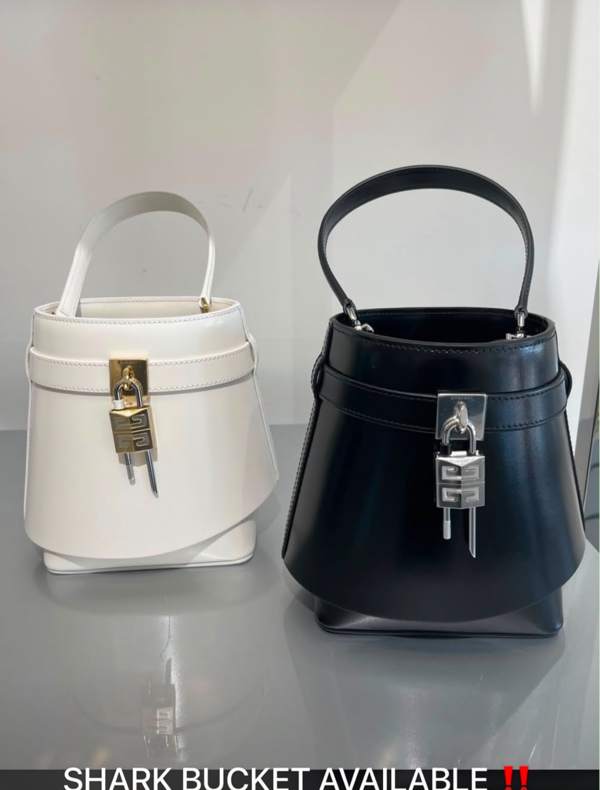Shark Lock Bucket Bag